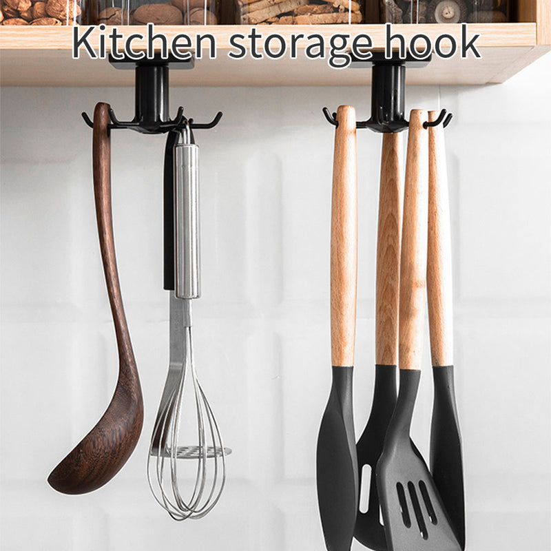 360 Degrees Rotated Kitchen Hooks Self Adhesive