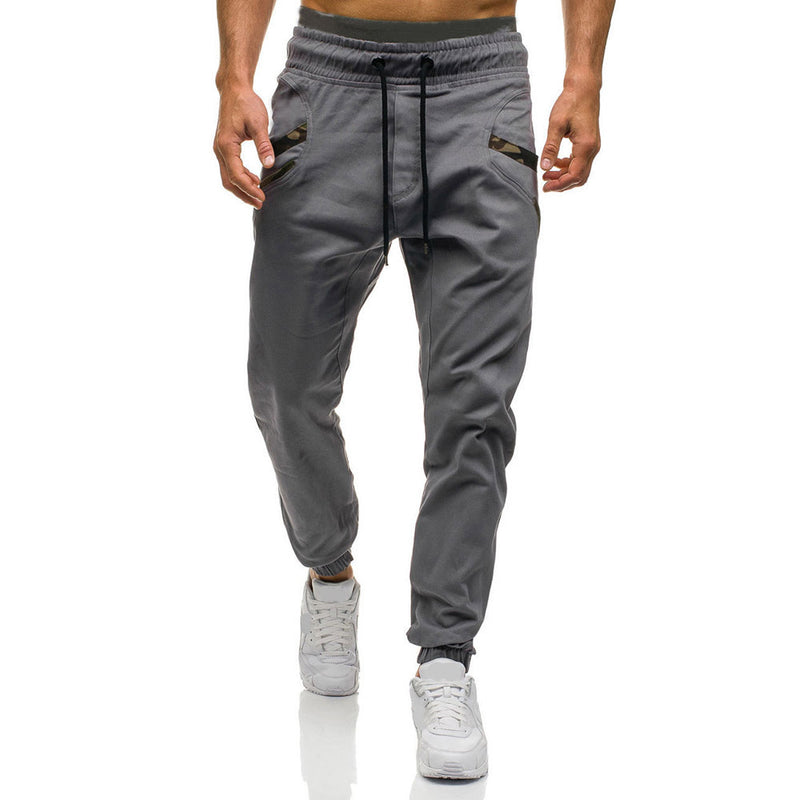 Fashion Men Gyms Pure color Pants Joggers Fitness