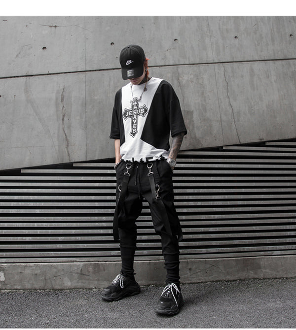 Fashion men dark night band work clothes sweatpants