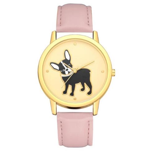 Women dog Printing Analog Quartz Wrist Watch