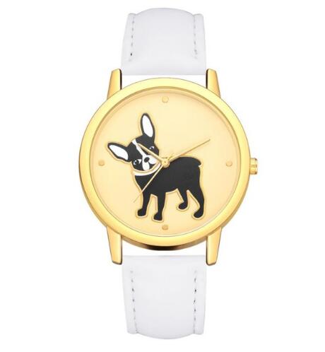 Women dog Printing Analog Quartz Wrist Watch